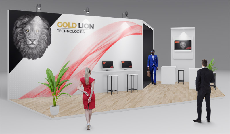 Gold Lion Tradeshow display
