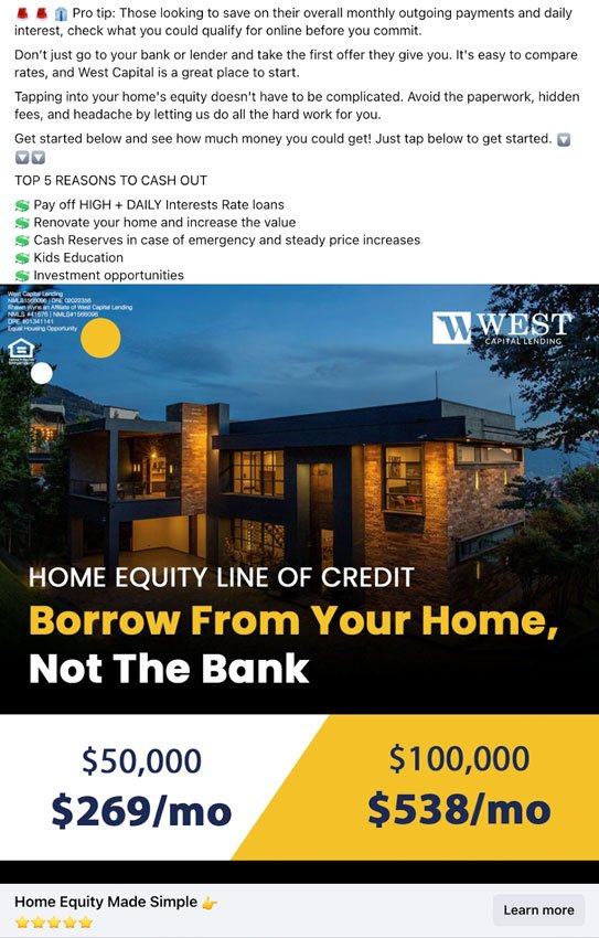 home mortgage ads